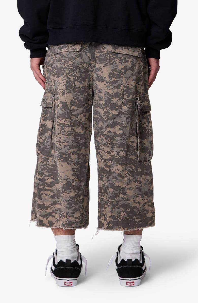 mnml Extra Long Cargo Shorts, Alternate, color, Digi Camo