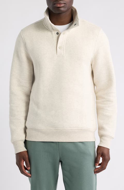 Quilted Popover Sweatshirt