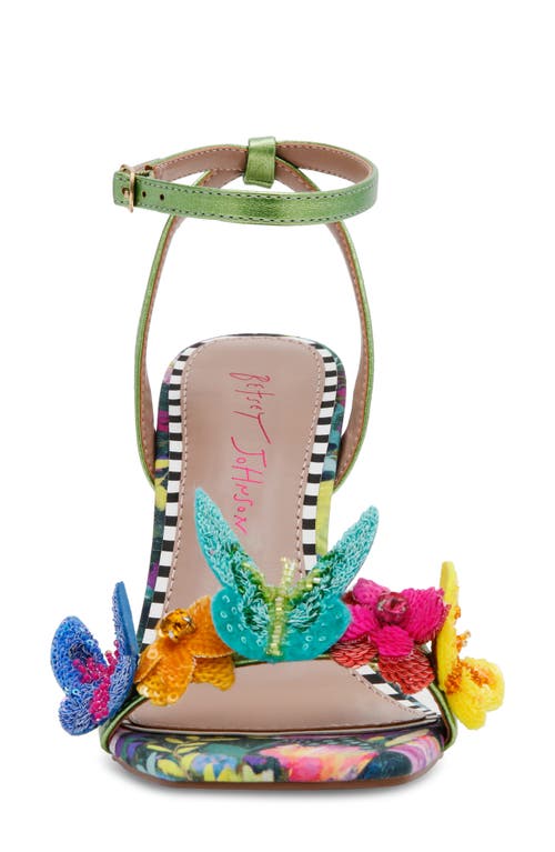 BETSEY JOHNSON BETSEY JOHNSON APOLO ANKLE STRAP WEDGE SANDAL