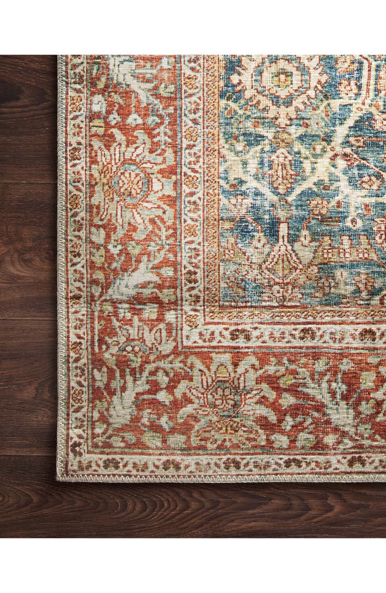 LOLOI II Layla Rug - Ocean/Rust, Alternate, color, Ocean / Rust