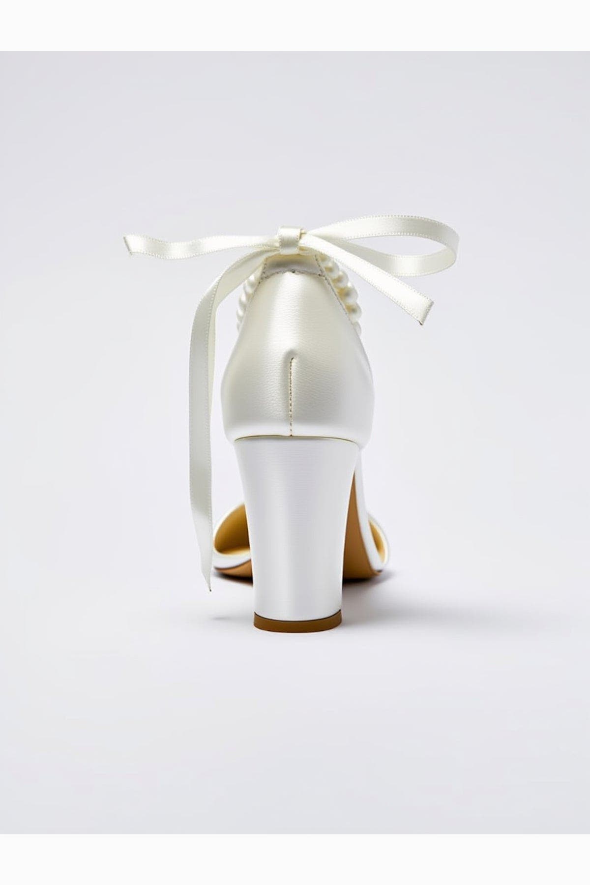 Forever & Always Shoes Caelis Pearl Ankle Strap Block Heel Sandal, Alternate, color, Ivory