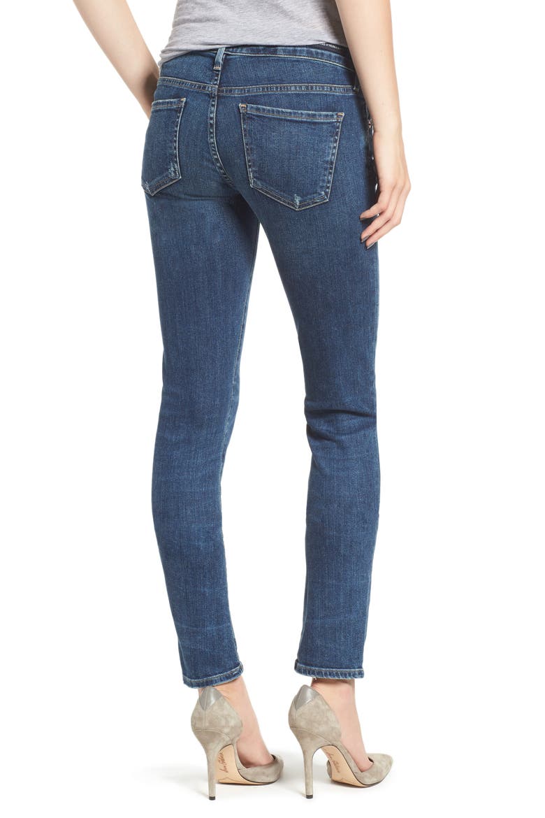 Racer Slim Jeans, Alternate, color, CASPIAN