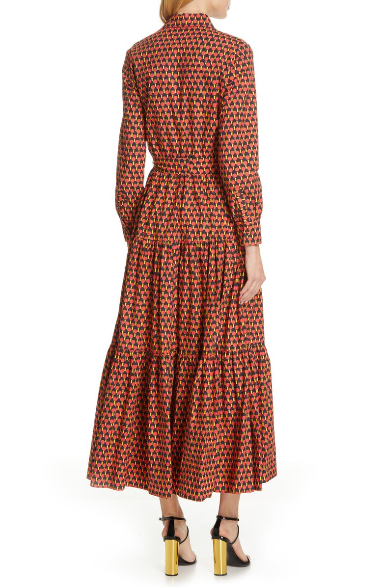 La DoubleJ Bellini Print Poplin Maxi Dress, Alternate, color,