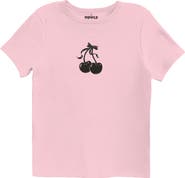 Ripple Junction Bow Cherries Graphic Baby Tee