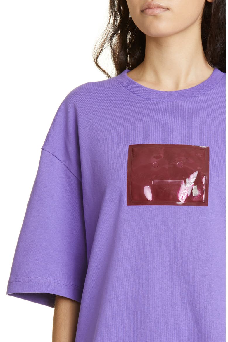 Exford Inflatable Logo Organic Cotton T-Shirt, Alternate, color, IRIS PURPLE