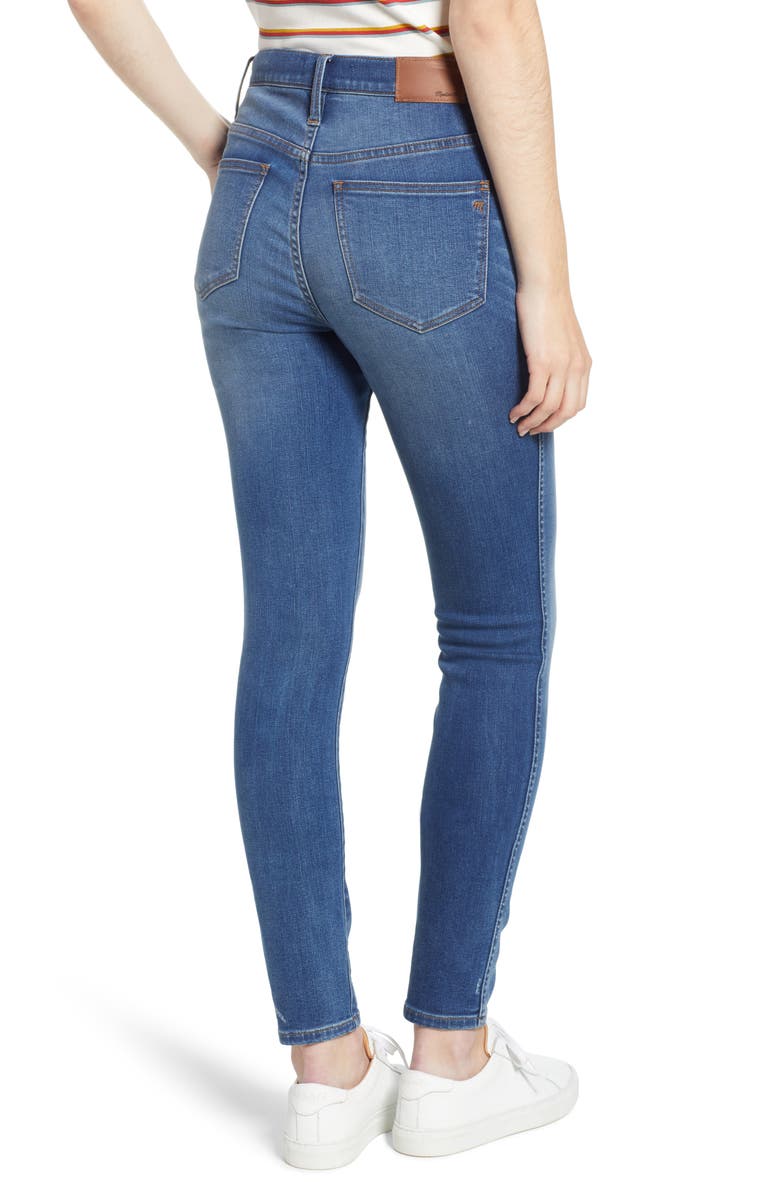 Madewell 10-Inch High Waist Skinny Jeans, Alternate, color,