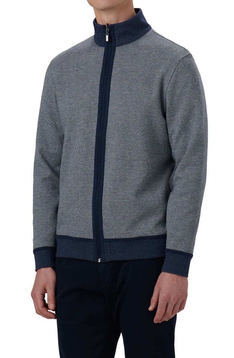 Bugatchi Reversible Knit Jacket, Alternate, color, Navy