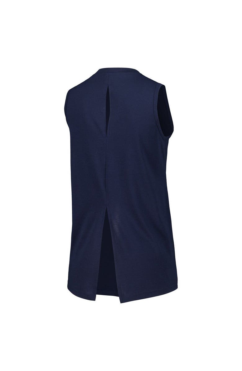 LEVELWEAR Women's Levelwear  Navy Minnesota Twins Paisley Chase V-Neck Tank Top, Alternate, color, Navy