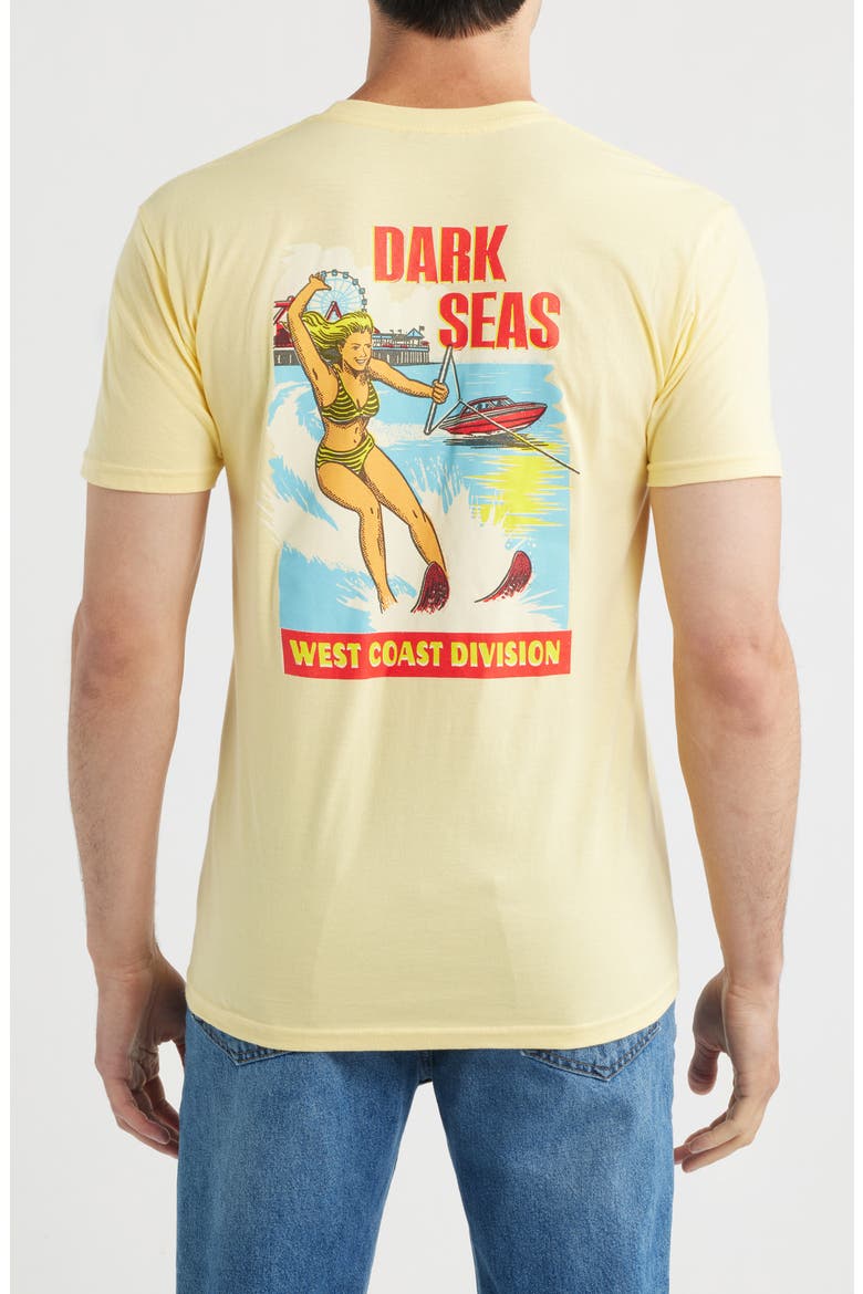 West Coast Water Decal Cotton Graphic T-Shirt, Alternate, color, BUTTER