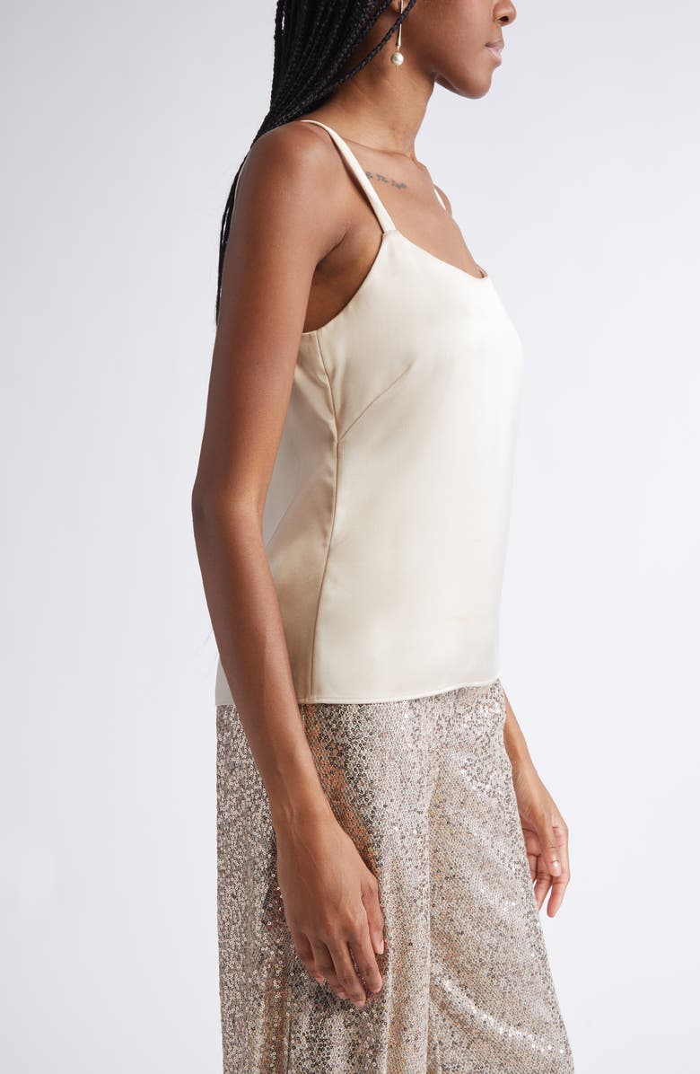 ST. JOHN Liquid Satin Camisole, Alternate, color, Latte