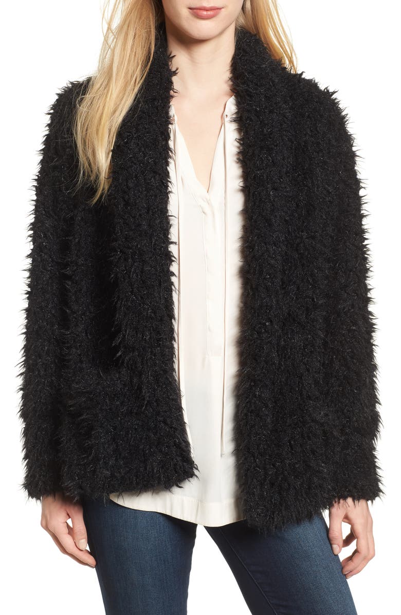 Love, Fire Faux Fur Jacket, Main, color,