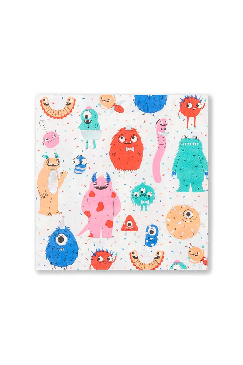Little Monsters Halloween Large Napkins, Main, color, Assorted Pre-Pack