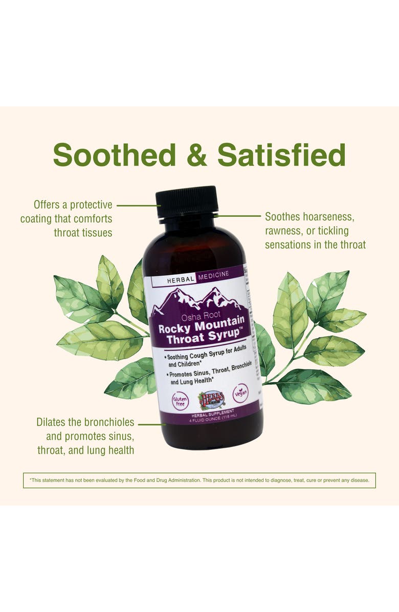 Trace Minerals Rocky Mountain Throat Syrup 4 oz., Alternate, color, NO COLOR