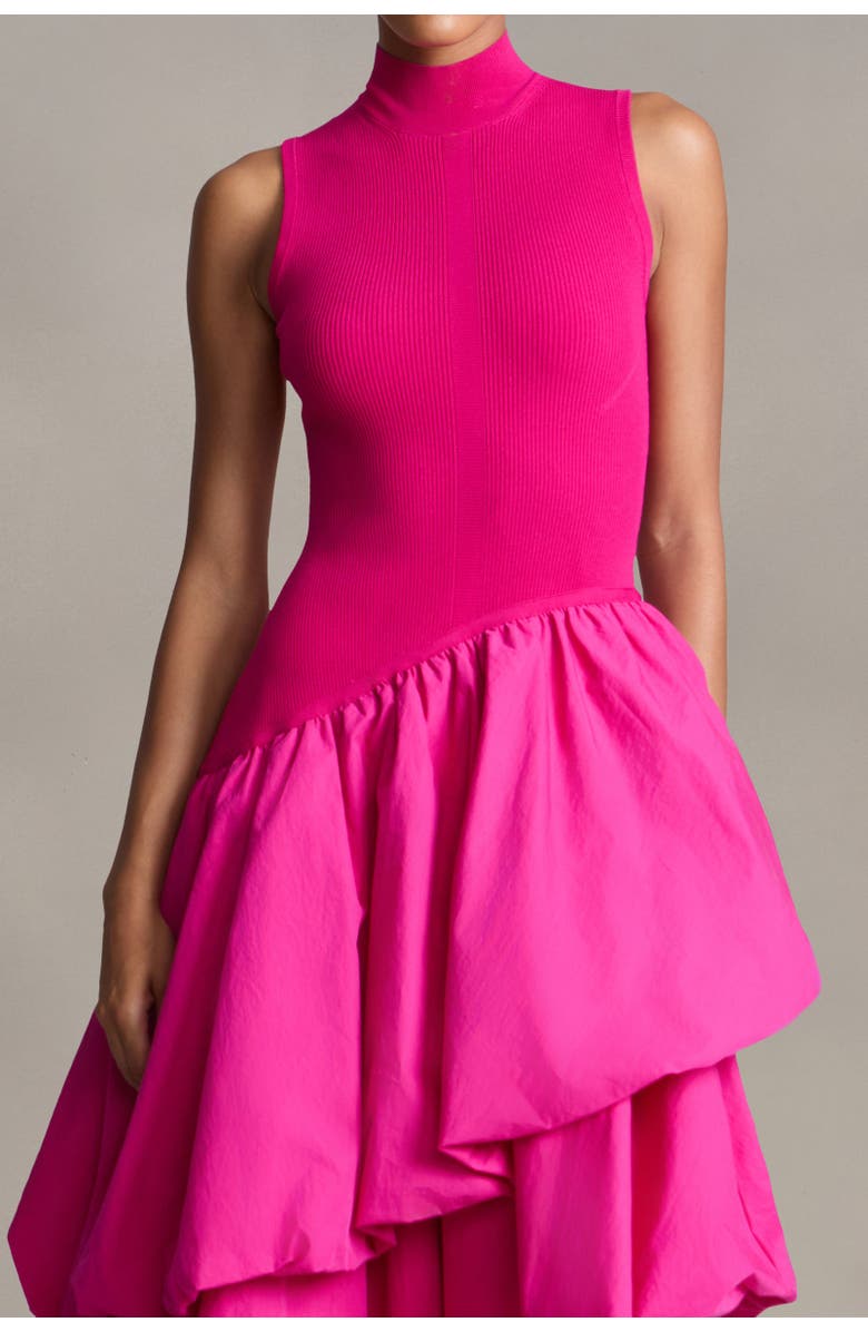 AMUR Eleonora Combo Tiered Dress, Alternate, color, Berry Blush