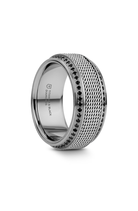 Gauntlet Steel Chain Titanium Wedding Ring