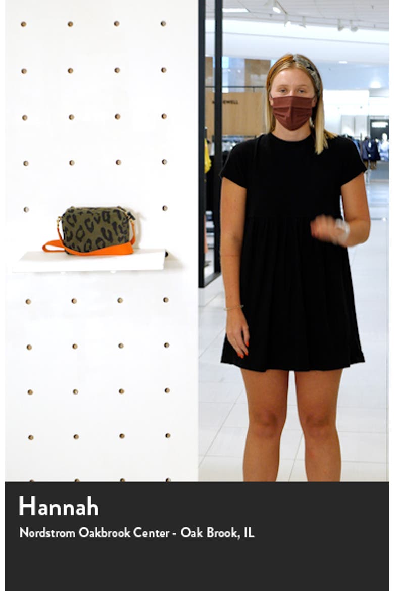 Midi Leopard Print Leather Shoulder Bag video