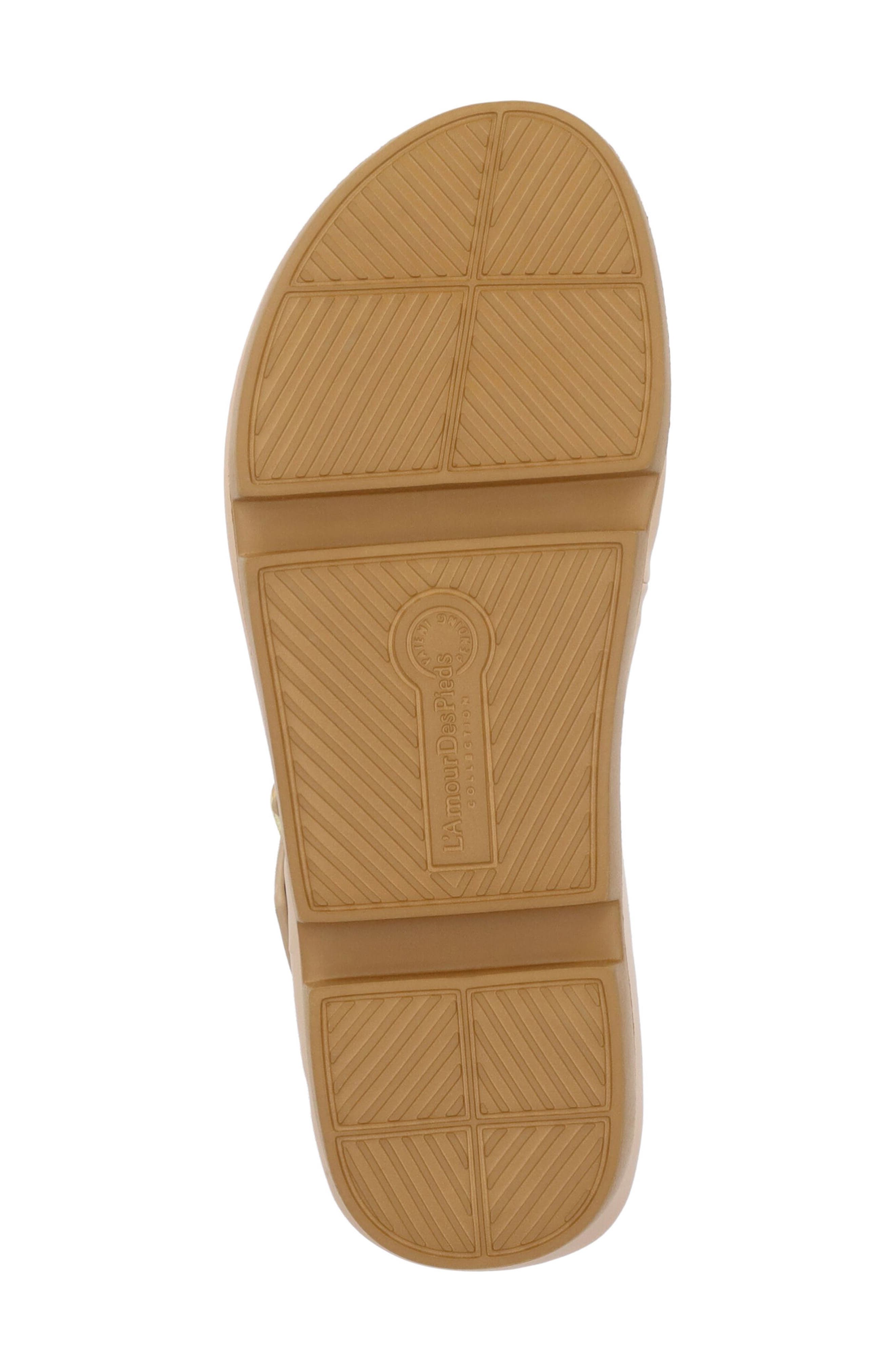 L'Amour des Pieds Alanza Toe Loop Sandal, Alternate, color, Nude