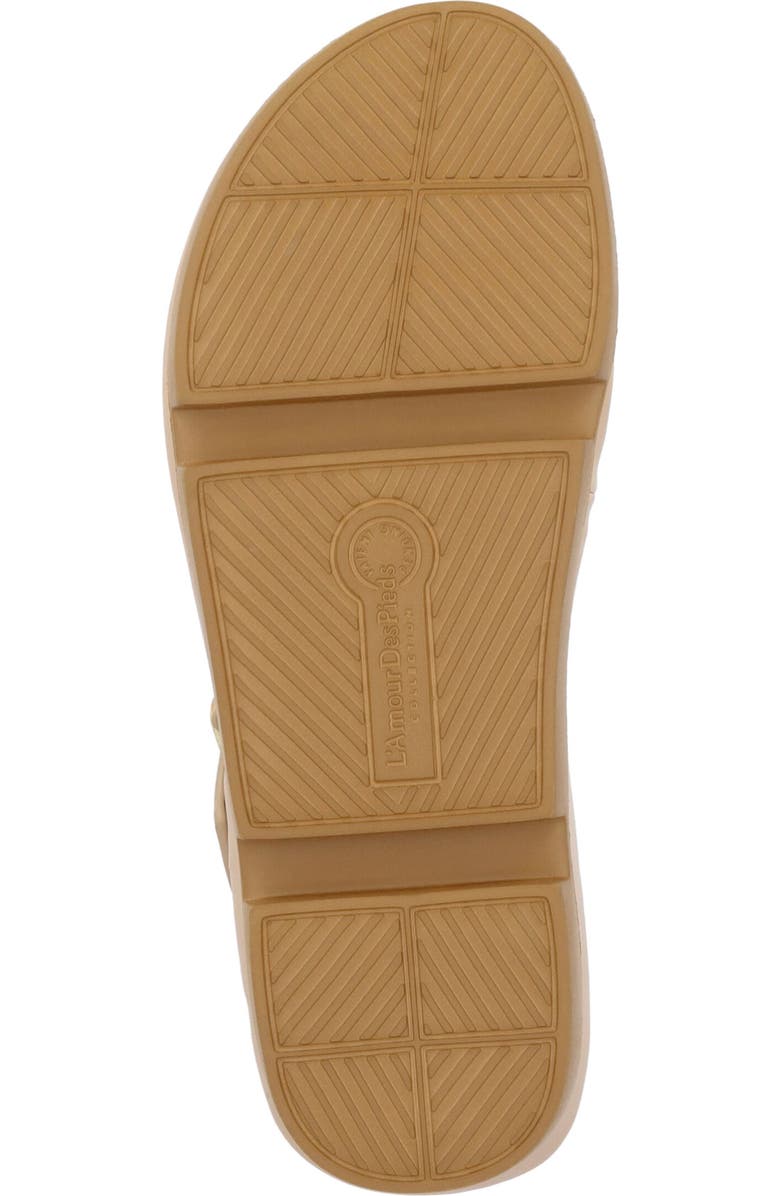 L'Amour des Pieds Alanza Toe Loop Sandal, Alternate, color, Nude