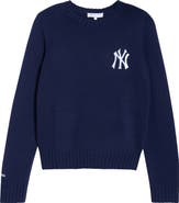 Sporty & Rich Heritage Yankees Serif Crewneck Sweater