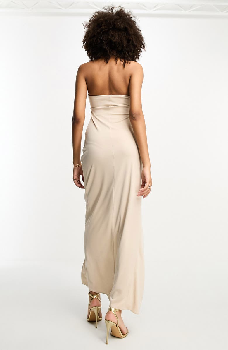 ASOS DESIGN Twisted Halter Maxi Dress, Alternate, color, 