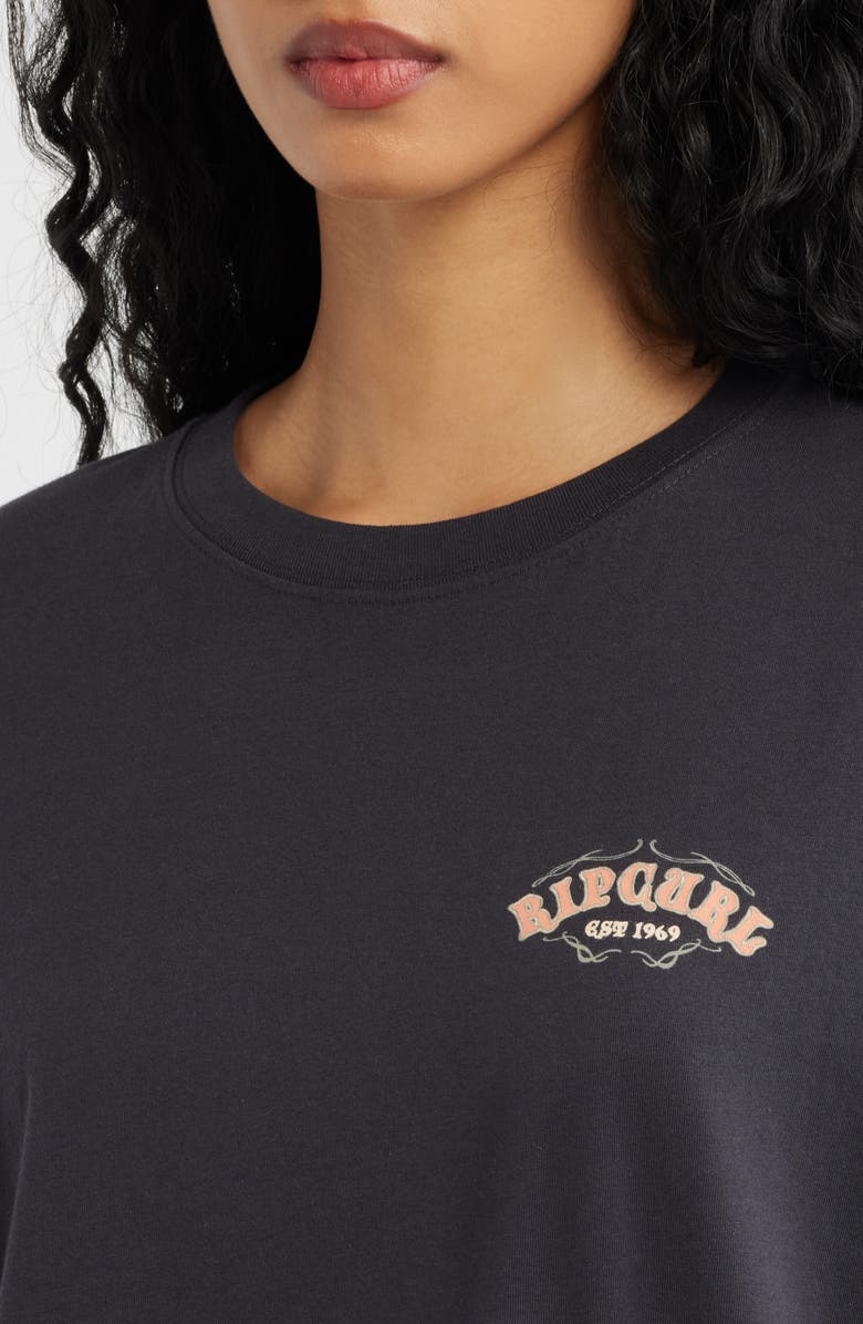 Rip Curl Half Moon Bay Heritage Graphic T-Shirt, Alternate, color, Washed Black