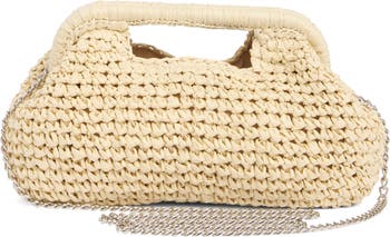 Raffia Clutch