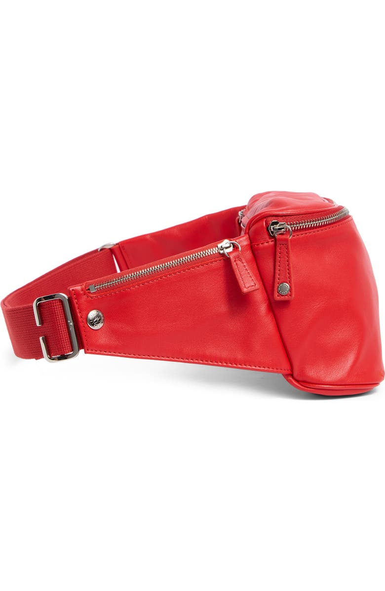 Longchamp Parisis Leather Belt Bag, Alternate, color, Vermillion