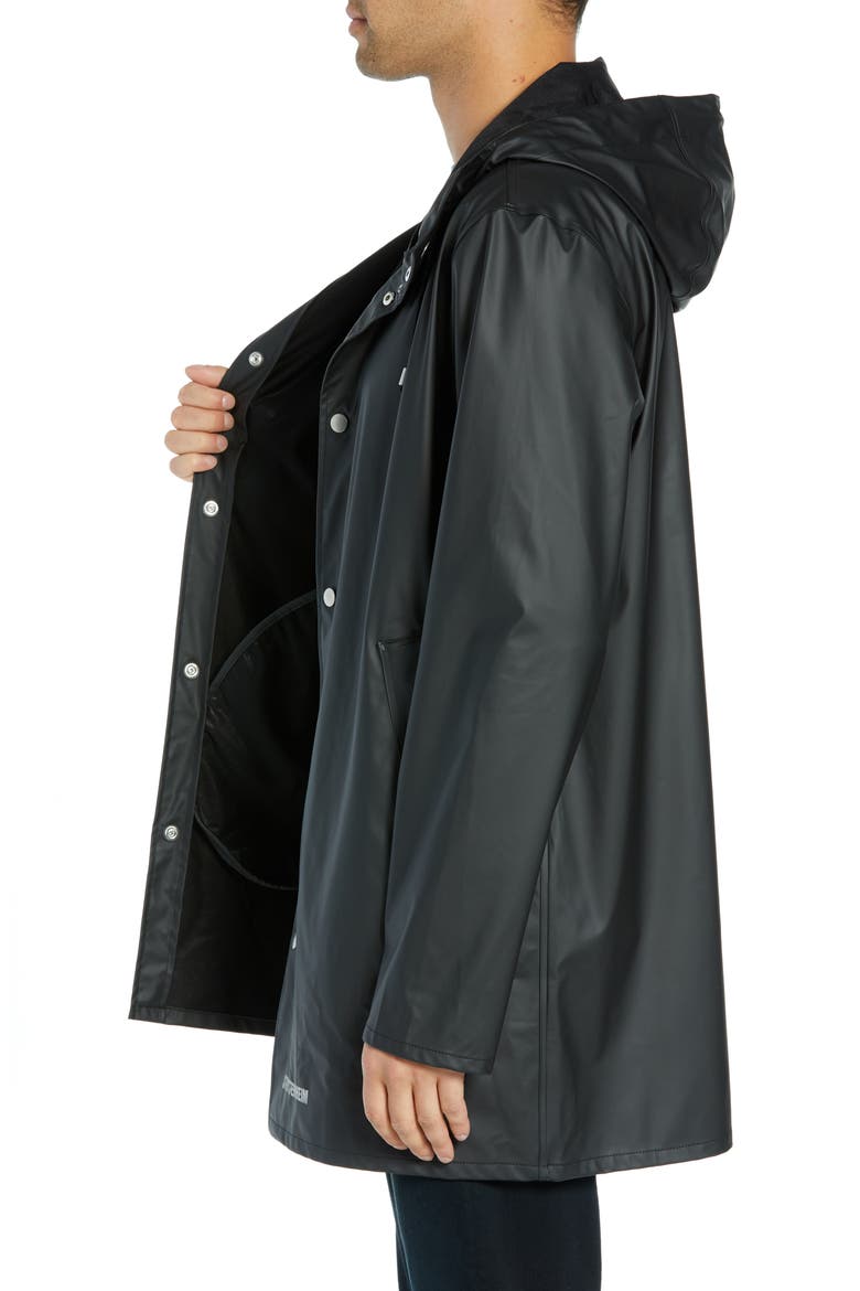 Stockholm Lightweight Raincoat, Alternate, color, BLACK