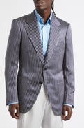 TOM FORD Stripe Fluid Silk Faille Jacket