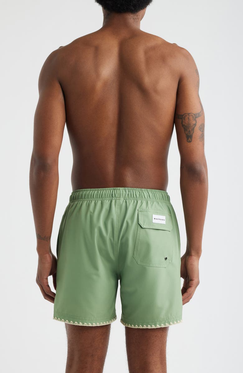 MAVRANS Hotel Stitch Swim Trunks, Alternate, color, Light Green