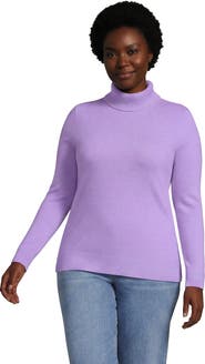 Lands' End Cashmere Turtleneck Sweater