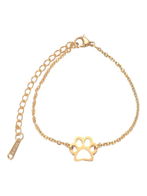 EternalPrint Link Chain Paw Print Charm Bracelet