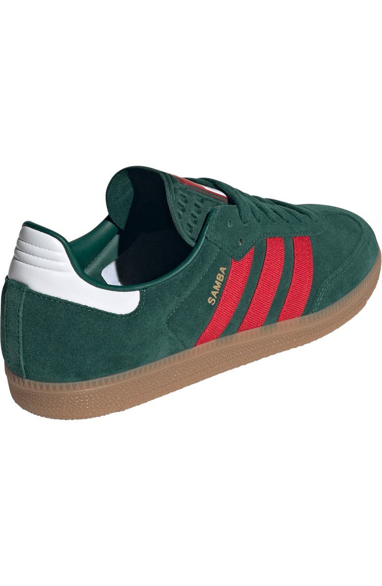adidas x FIFA Gender Inclusive Samba OG Sneaker, Alternate, color, Team Dark Green/ Scarlet