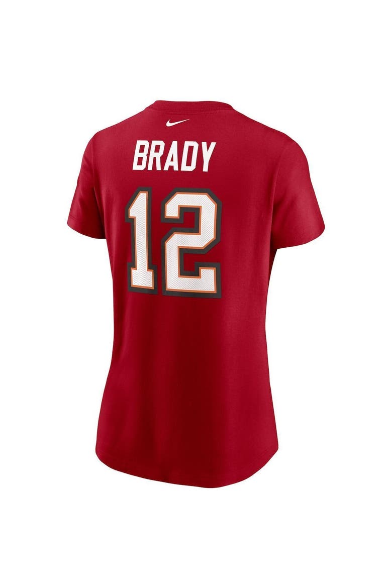 Women's Nike Tom Brady Red Tampa Bay Buccaneers Name & Number T-Shirt, Alternate, color, RED