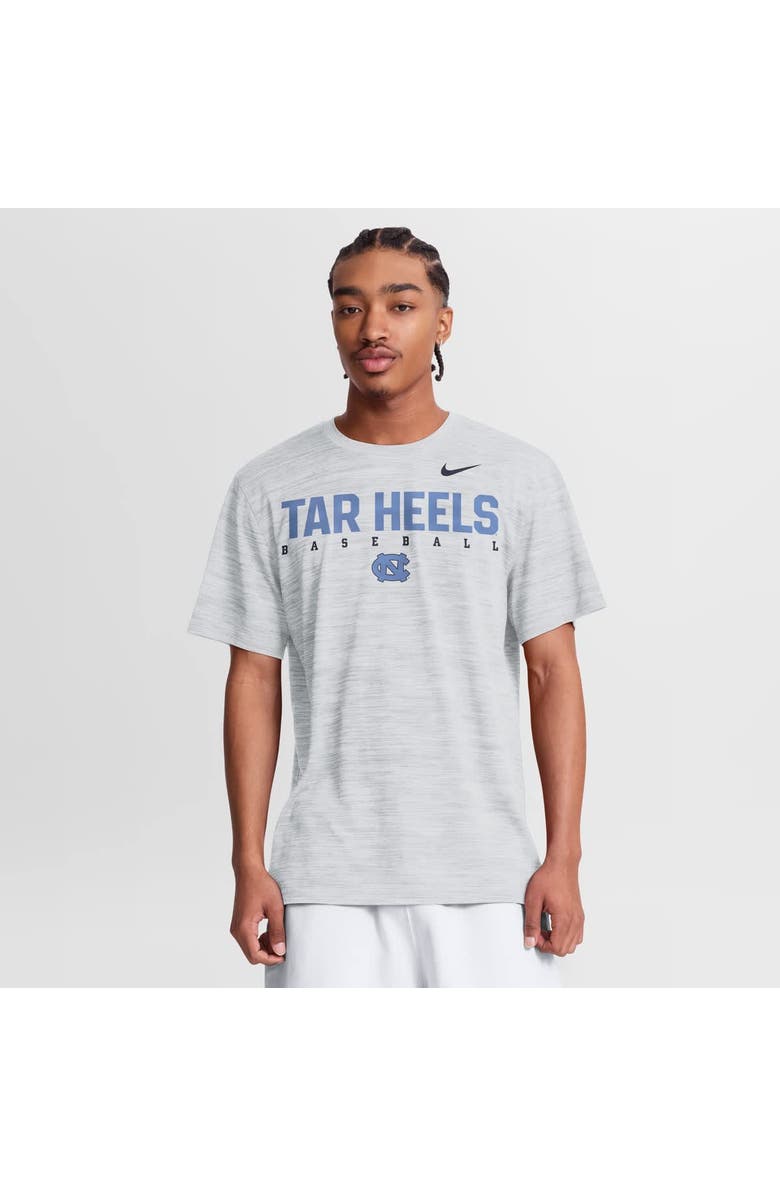 Nike Men's Nike White North Carolina Tar Heels Dugout Velocity Dri-FIT T-Shirt, Main, color, White