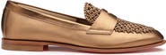 Santoni Women's Laminated Leather Penny Loafer