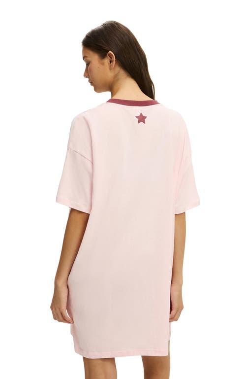 Cotton On Body 90 S Sporty Tshirt Nightie In Pink