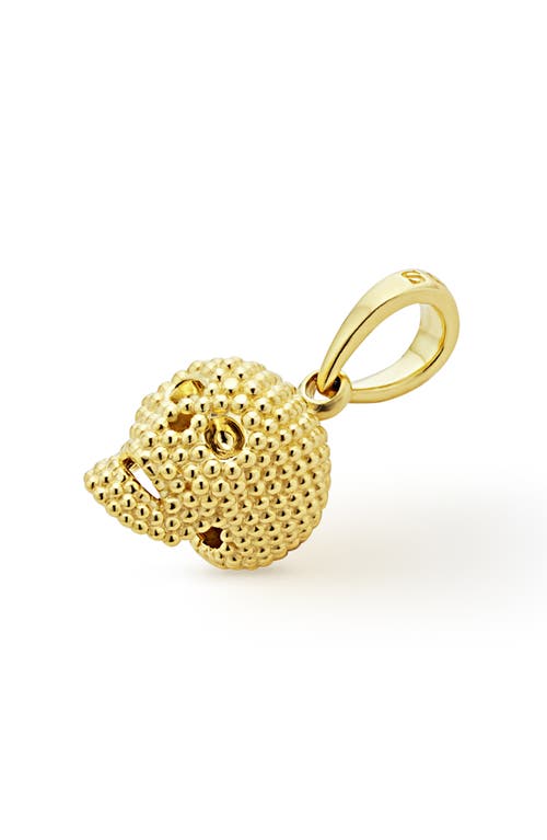 Lagos Anthem Skull Pendant In Gold