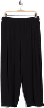 Eileen Fisher Silk Straight Leg Ankle Pants