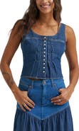 Wrangler Pleated Denim Corset Tank