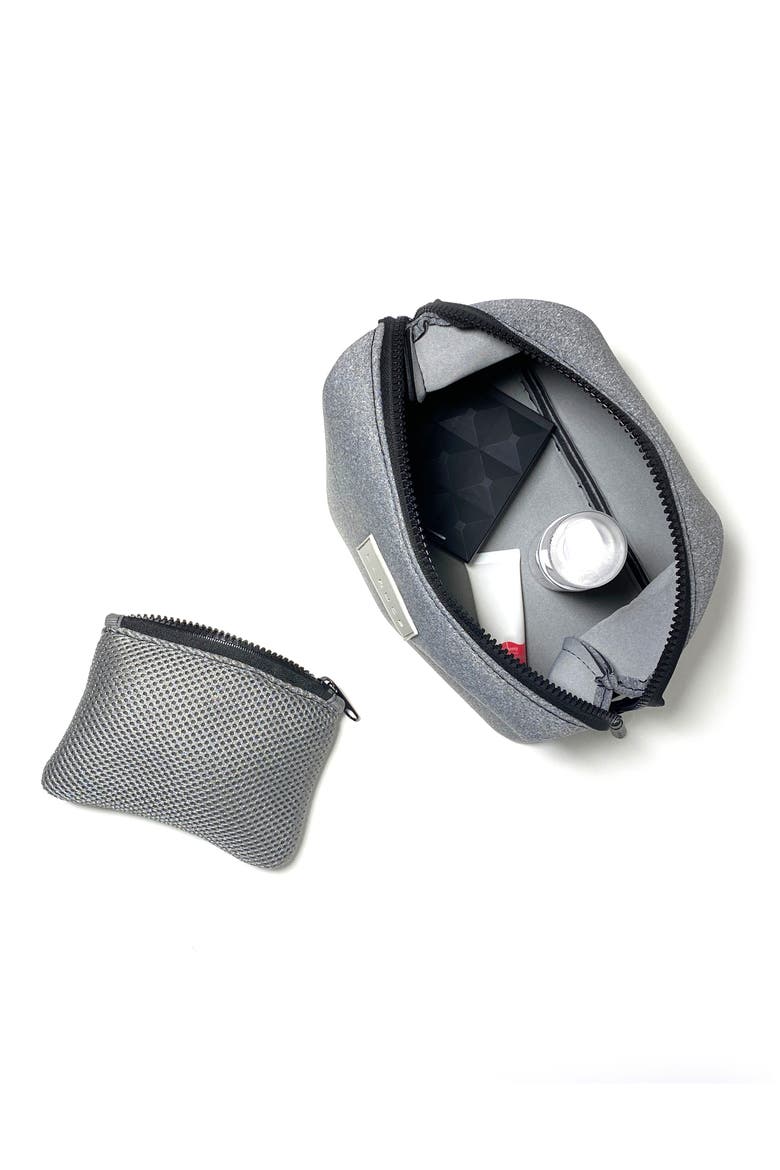 The Mel Makeup Bag, Alternate, color, GREY