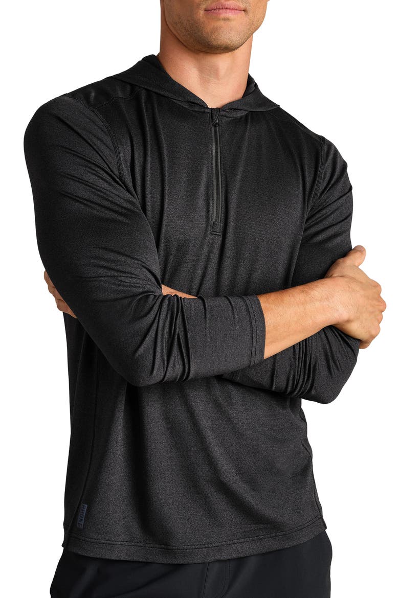 Invictus Training Quarter Zip Hoodie, Main, color, BLACK