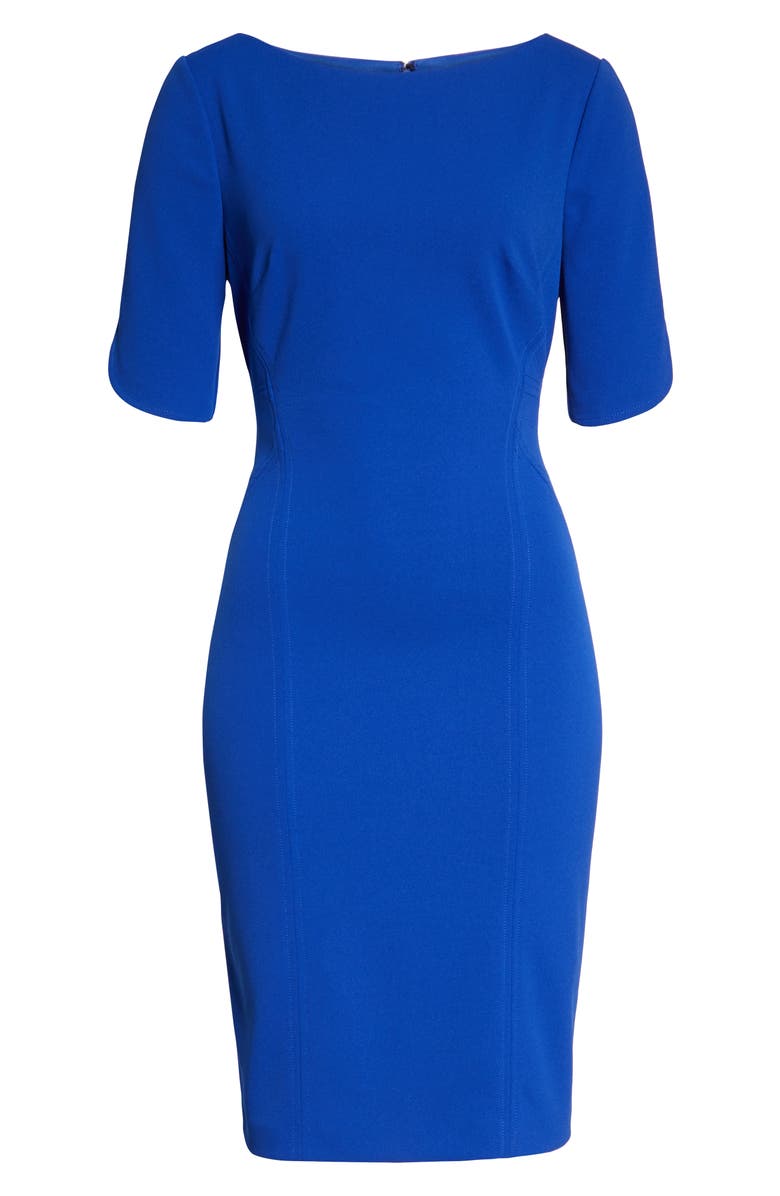 Vince Camuto Scuba Crepe Sheath Dress, Alternate, color, 