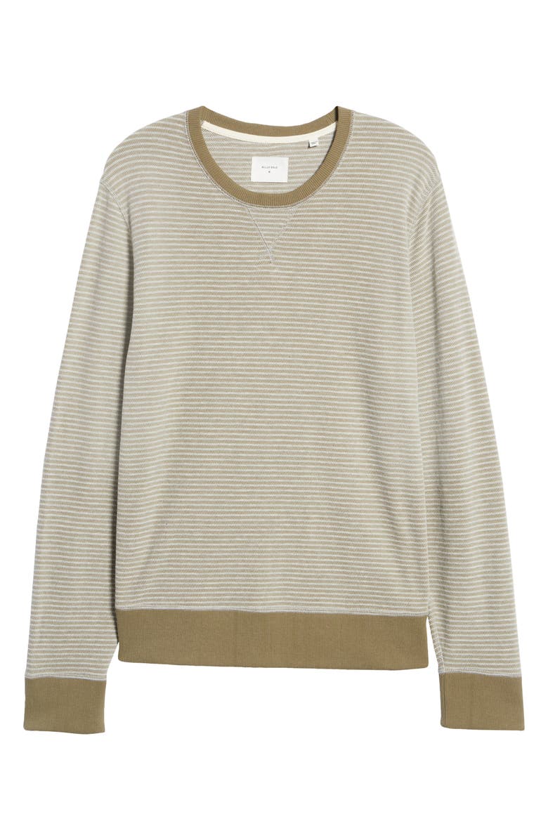 Billy Reid Stripe Sweatshirt, Alternate, color, 
