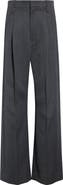 Victoria Beckham Ethel Wide Leg Virgin Wool Trousers