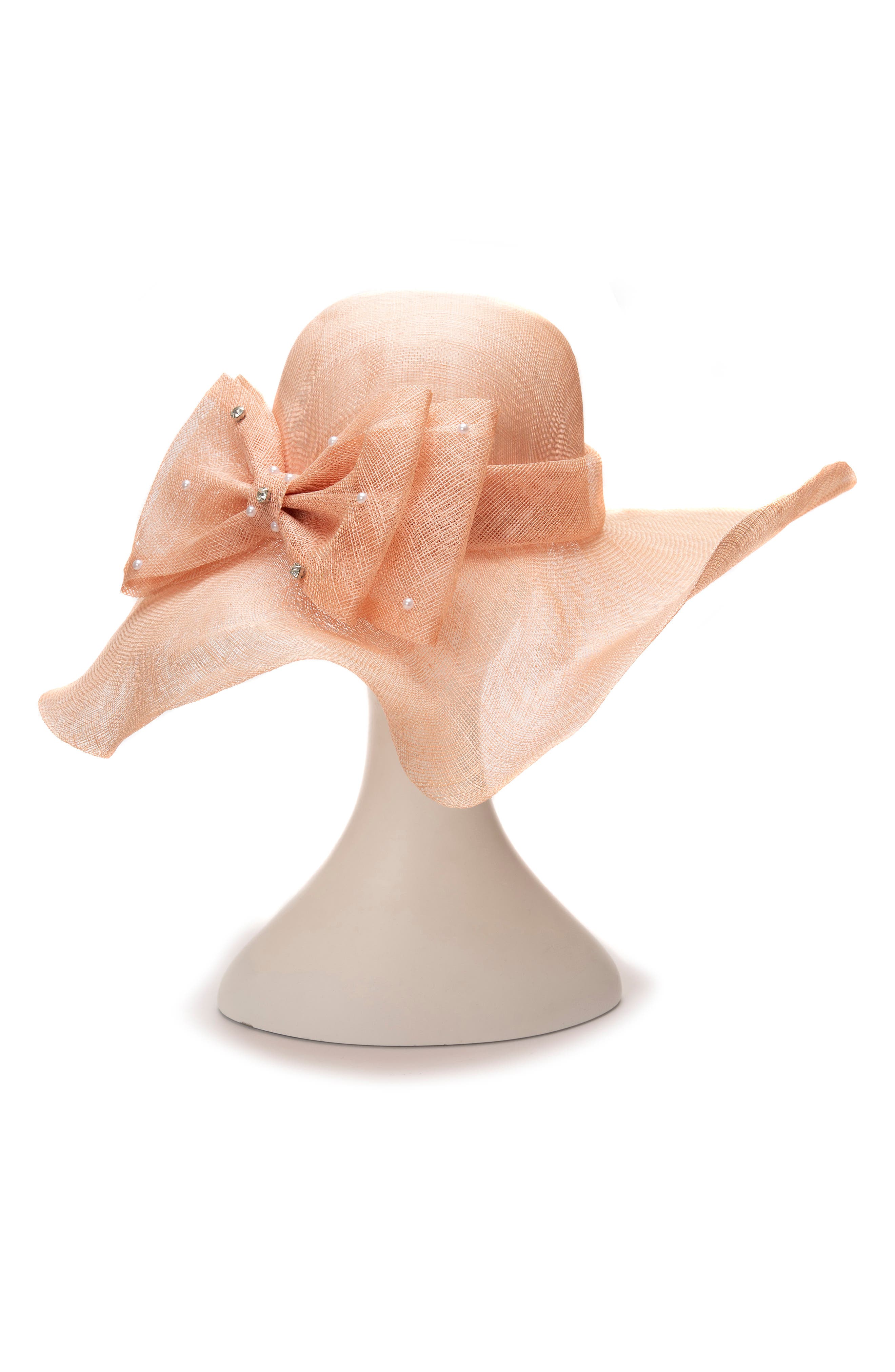 Collection XIIX Large Bow Sinamay Floppy Hat