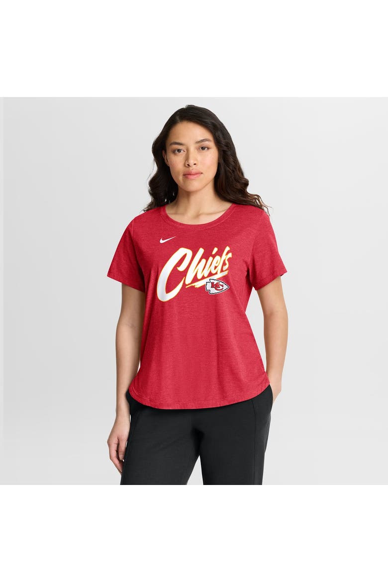 Women's Nike Red Kansas City Chiefs Primetime Tri-Blend T-Shirt, Main, color, Red
