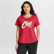 Nike Women's Nike Red Kansas City Chiefs Primetime Tri-Blend T-Shirt