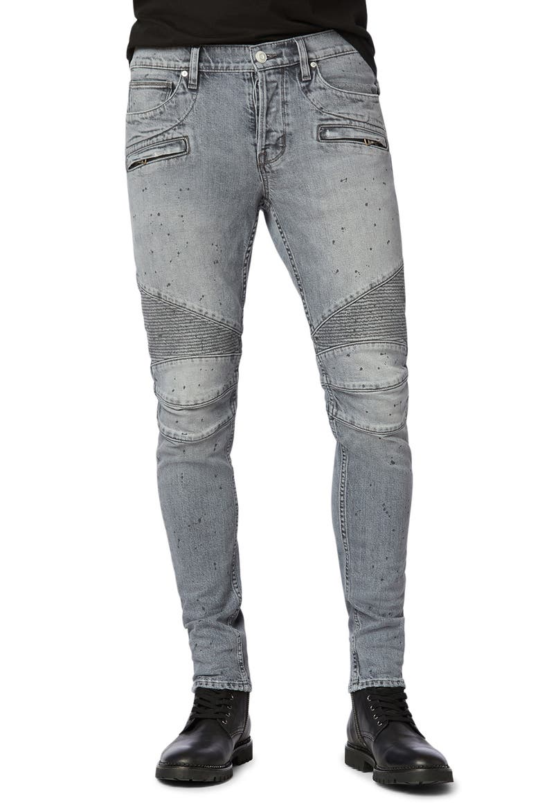 Blinder Biker Skinny Fit Jeans, Main, color, ASHED