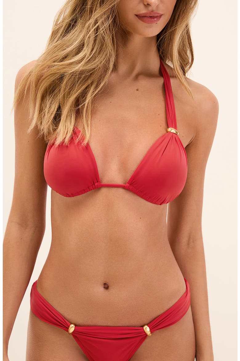 Bia Bikini Top, Alternate, color, RED